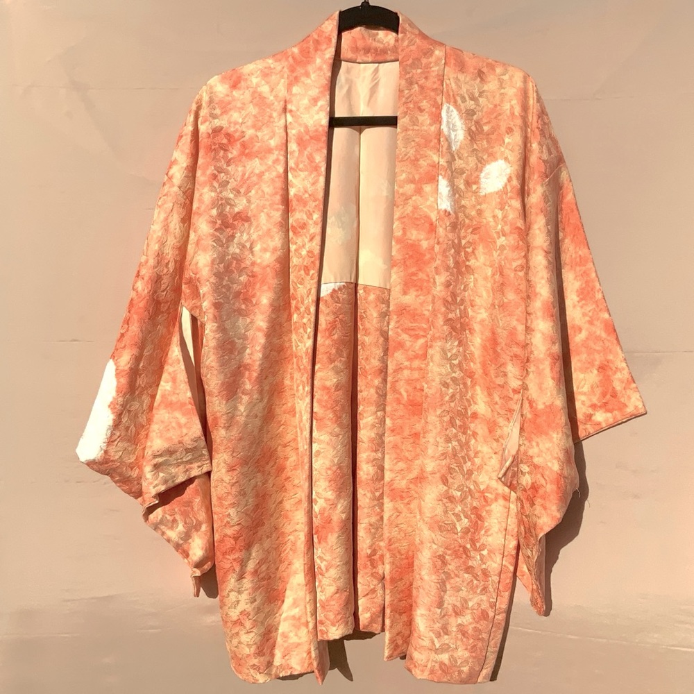 VINTAGE 70’s Blush Jacquard Kimono Jacket